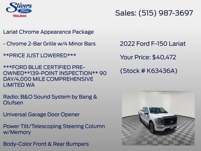 2022 Ford F-150 Lariat