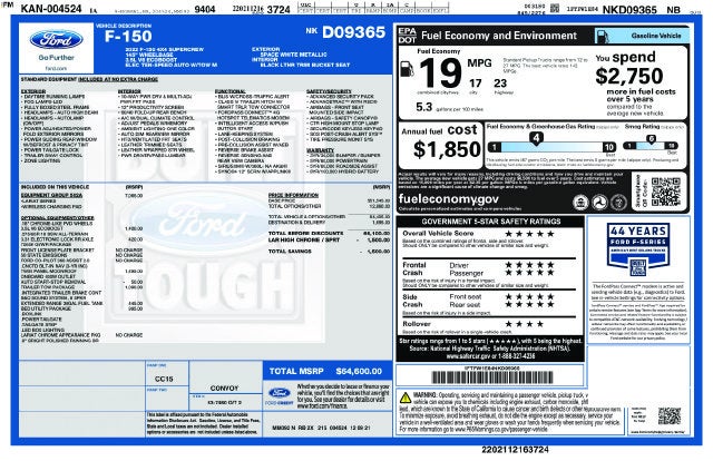 2022 Ford F-150 Lariat