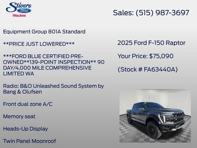 2025 Ford F-150 Raptor