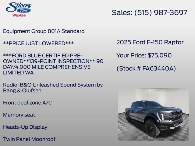 2025 Ford F-150 Raptor