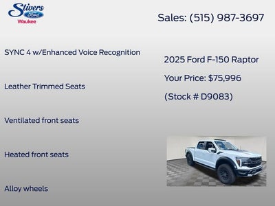2025 Ford F-150 Raptor
