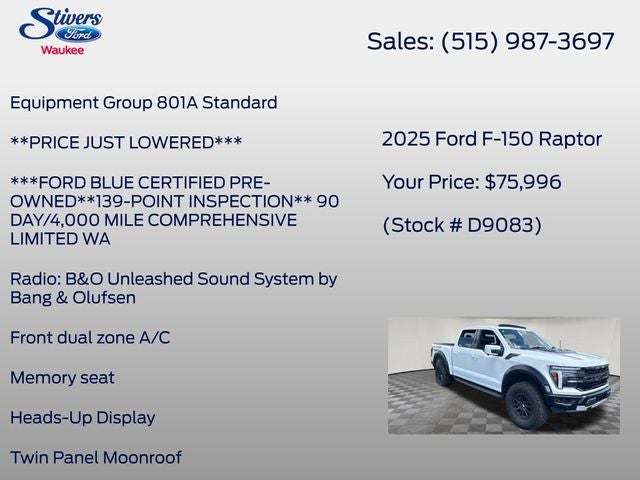 2025 Ford F-150 Raptor