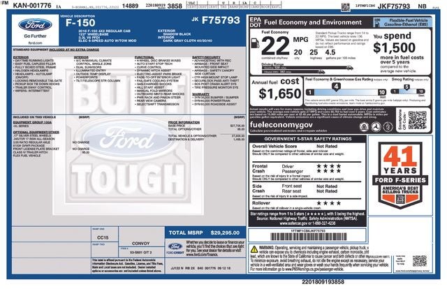 2018 Ford F-150 XL