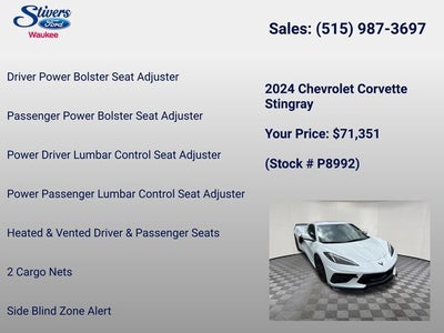 2024 Chevrolet Corvette Stingray 2LT