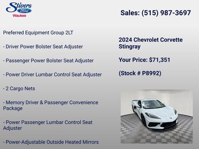 2024 Chevrolet Corvette Stingray 2LT