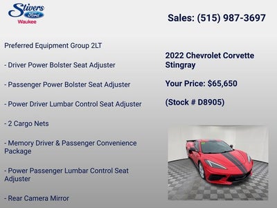 2022 Chevrolet Corvette Stingray 2LT