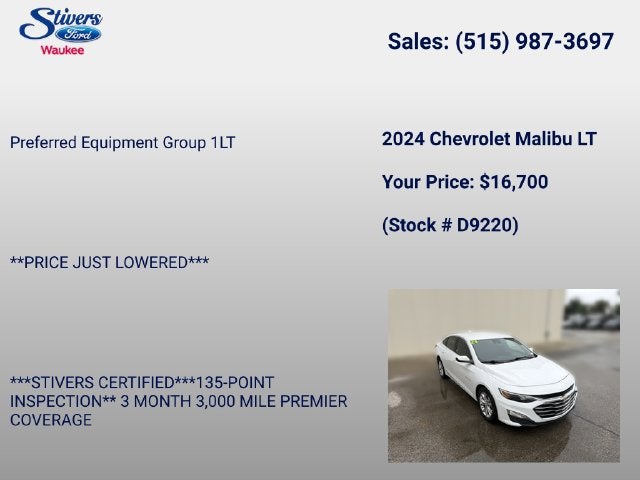 2024 Chevrolet Malibu LT 1LT