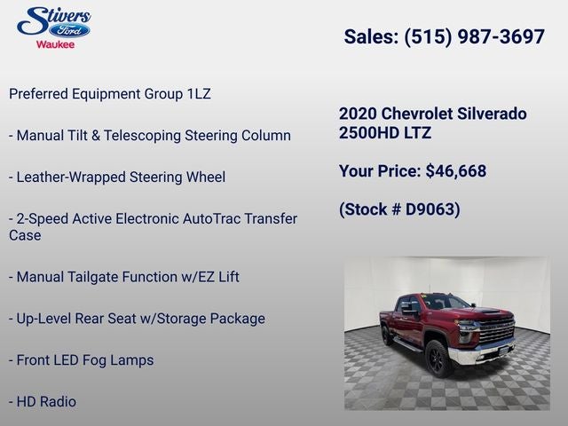 2020 Chevrolet Silverado 2500HD LTZ