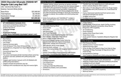 2020 Chevrolet Silverado 2500HD Work Truck