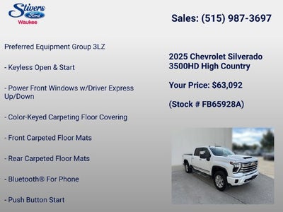 2025 Chevrolet Silverado 3500HD High Country