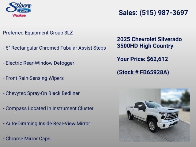 2025 Chevrolet Silverado 3500HD High Country