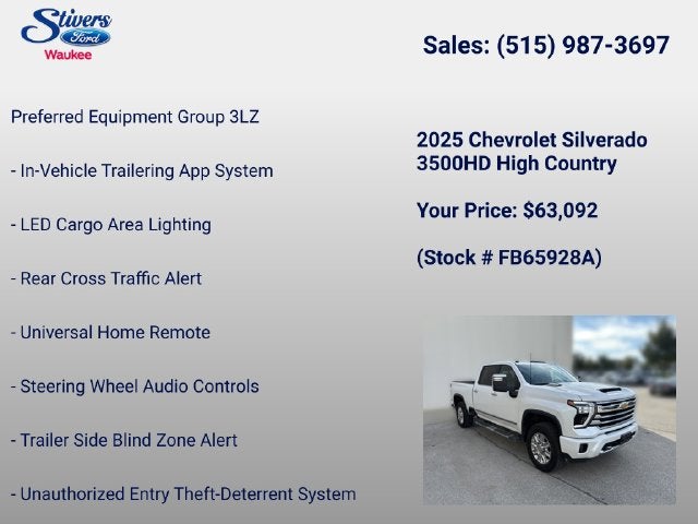 2025 Chevrolet Silverado 3500HD High Country