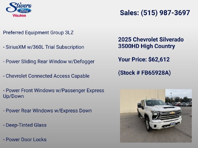 2025 Chevrolet Silverado 3500HD High Country