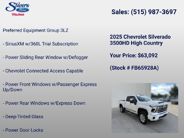 2025 Chevrolet Silverado 3500HD High Country