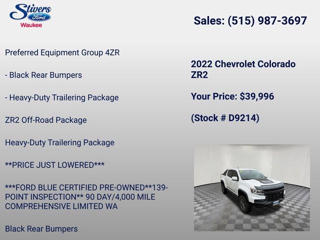 2022 Chevrolet Colorado ZR2