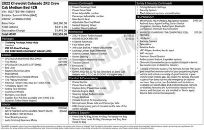 2022 Chevrolet Colorado ZR2