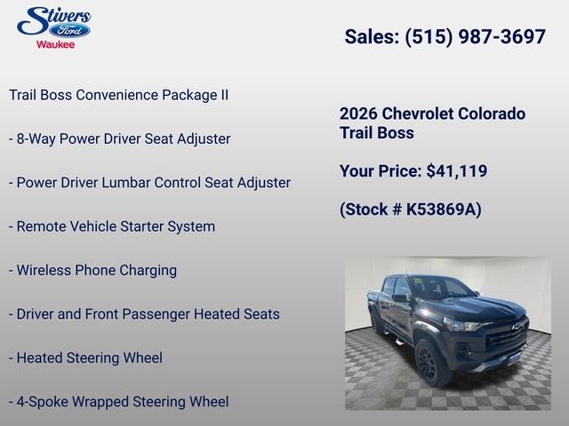2026 Chevrolet Colorado Trail Boss