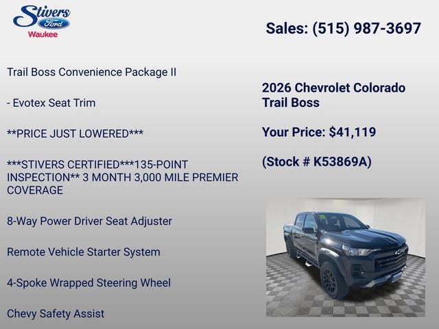 2026 Chevrolet Colorado Trail Boss
