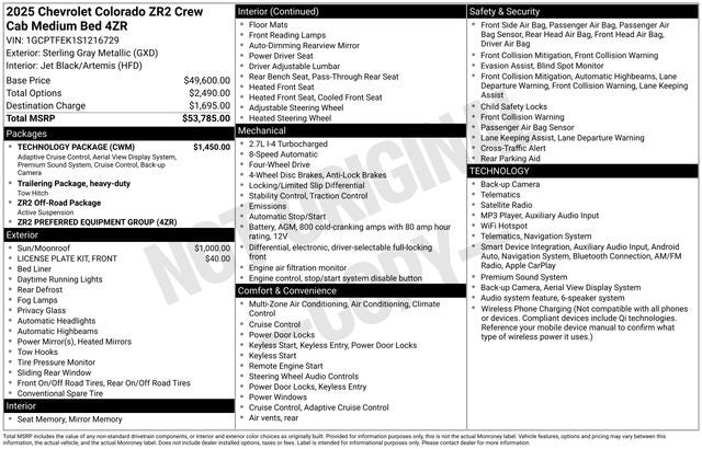 2025 Chevrolet Colorado ZR2