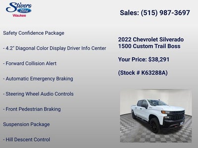 2022 Chevrolet Silverado 1500 LTD Custom Trail Boss