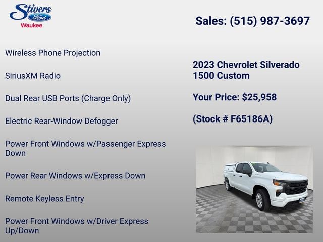 2023 Chevrolet Silverado 1500 Custom