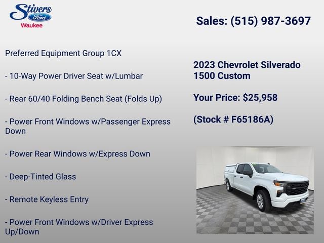 2023 Chevrolet Silverado 1500 Custom