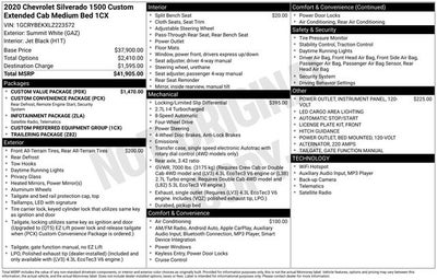 2020 Chevrolet Silverado 1500 Custom