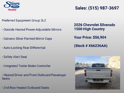 2026 Chevrolet Silverado 1500 High Country