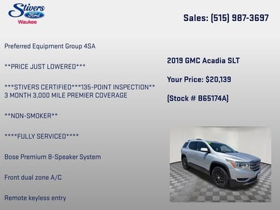 2019 GMC Acadia SLT-1