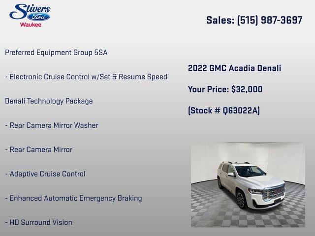 2022 GMC Acadia Denali