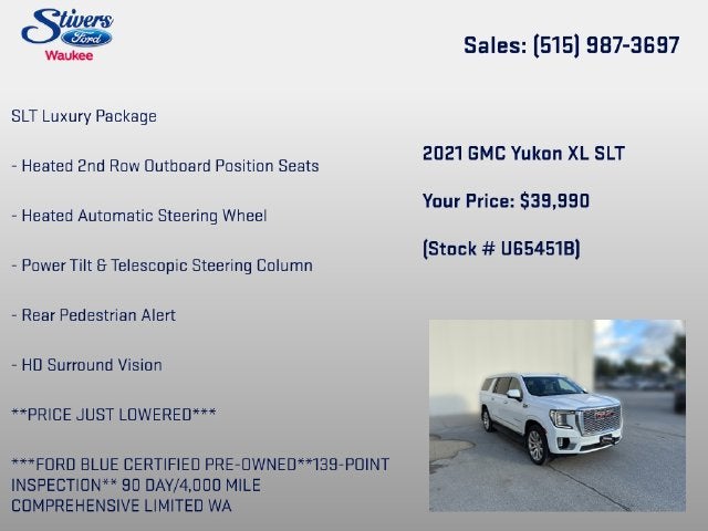 2021 GMC Yukon XL SLT