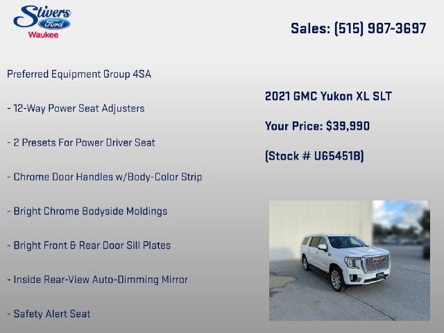 2021 GMC Yukon XL SLT