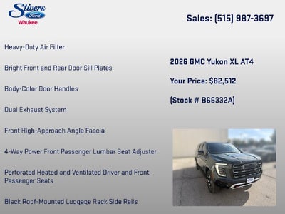 2026 GMC Yukon XL AT4
