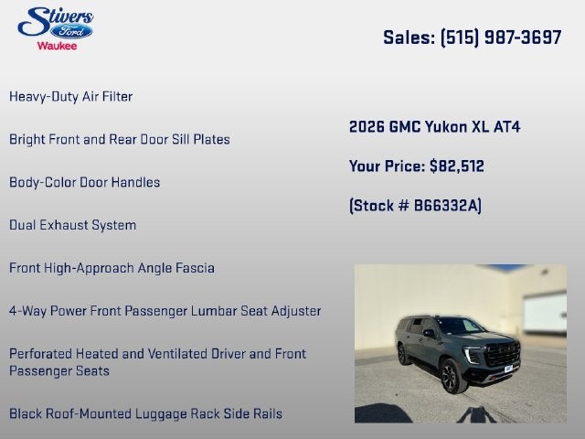 2026 GMC Yukon XL AT4