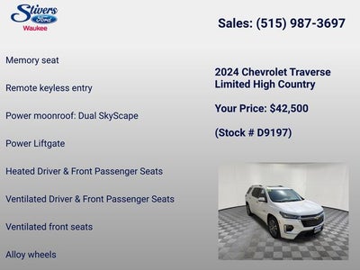 2024 Chevrolet Traverse Limited High Country