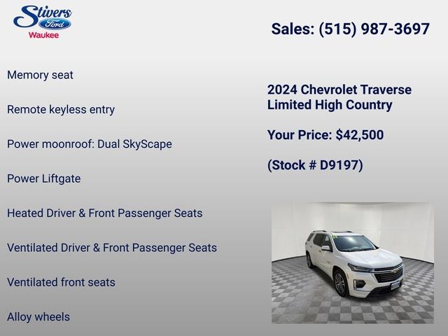 2024 Chevrolet Traverse Limited High Country