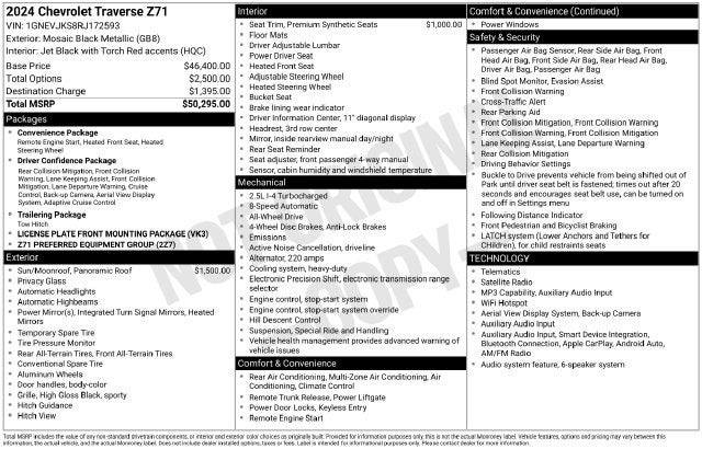 2024 Chevrolet Traverse Z71