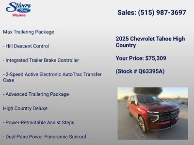 2025 Chevrolet Tahoe High Country