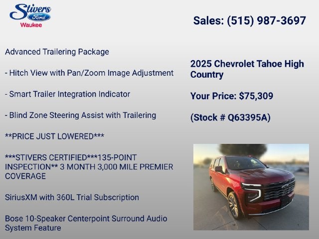2025 Chevrolet Tahoe High Country