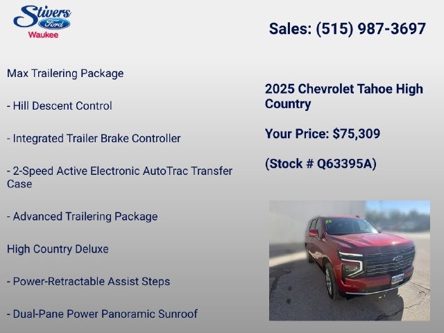 2025 Chevrolet Tahoe High Country