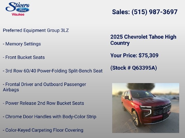 2025 Chevrolet Tahoe High Country