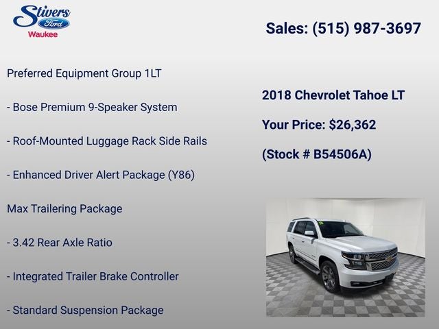 2018 Chevrolet Tahoe LT