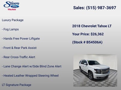 2018 Chevrolet Tahoe LT