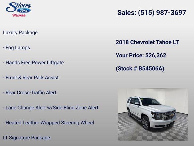 2018 Chevrolet Tahoe LT