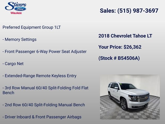 2018 Chevrolet Tahoe LT