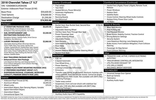 2018 Chevrolet Tahoe LT