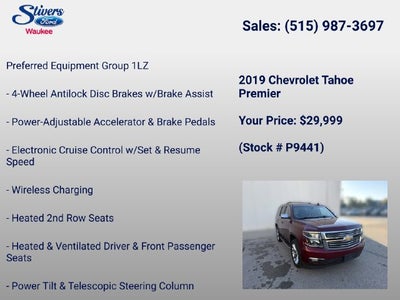 2019 Chevrolet Tahoe Premier