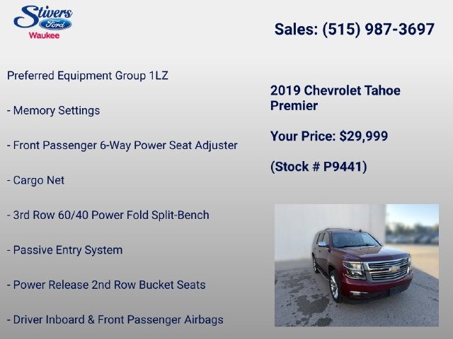 2019 Chevrolet Tahoe Premier