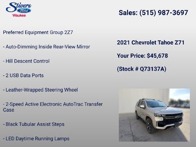 2021 Chevrolet Tahoe Z71