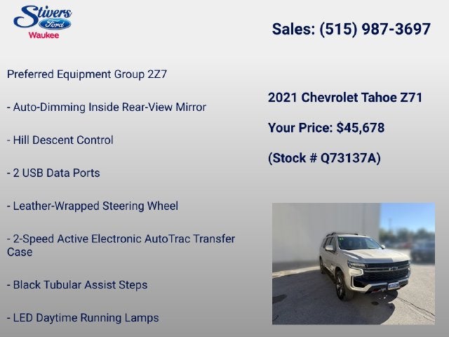 2021 Chevrolet Tahoe Z71